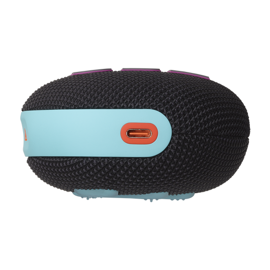 JBL Clip 5 - Black and Orange - Ultra-portable waterproof speaker - Bottom